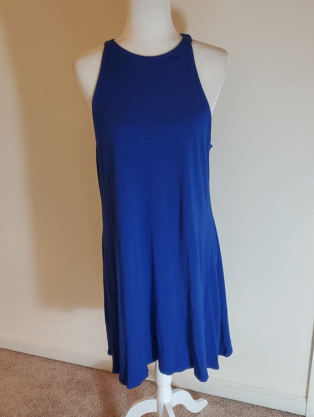 Express Cobalt Blue Tank Mini Dress